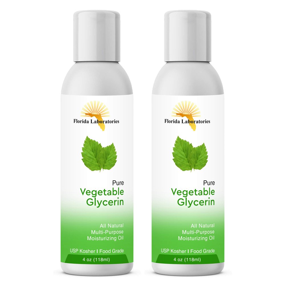2 Bottles 4 oz of Vegetable Glycerine USP VG Kosher VG 99.9% Pure Food Grade