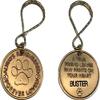 Personalized Pet Name Memorial Keychain Engraved Always Remembered Forever Loved Token view 1