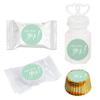 Andaz Press Chocolate Drop Labels Stickers, Wedding He Asked She Said Yes!, Mint Green, 216-Pack, for Bridal Shower Engagement Kisses Party Favors Decor view 4