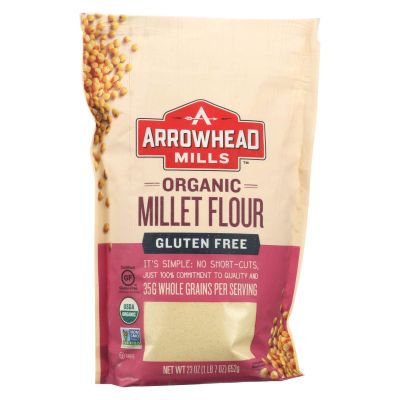 Arrowhead Mills - Organic Millet Flour - Gluten Free - Case of 6 - 23 oz.