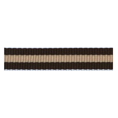 S.I.C. SIC-1000 Stripe Grosgrain Ribbon 24mm C/#18 Kogecha x Beige x Kogeta 1 Roll (30 m)