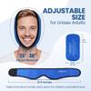 LotFancy Face Ice Pack Wrap for TMJ, Wisdom Teeth, with 4 Reusable Hot Cold Therapy Gel Packs, Pain Relief for Head, Oral and Facial Surgery, Dental Implants, Blue view 2
