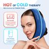 LotFancy Face Ice Pack Wrap for TMJ, Wisdom Teeth, with 4 Reusable Hot Cold Therapy Gel Packs, Pain Relief for Head, Oral and Facial Surgery, Dental Implants, Blue view 4