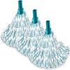 Leifheit 3 x Pack Mop Head for Classic Mop, Viscose Mop Head Washable at 60, Universal Screw Thread Connection to Handle view 1
