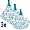 Leifheit 3 x Pack Mop Head for Classic Mop, Viscose Mop Head Washable at 60, Universal Screw Thread Connection to Handle view 2