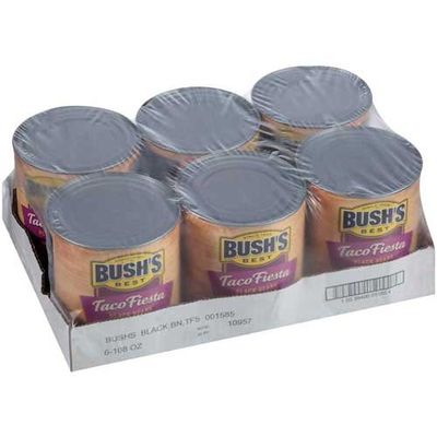 Bushs Taco Fiesta Black Bean, 108 Ounce -- 6 per case.