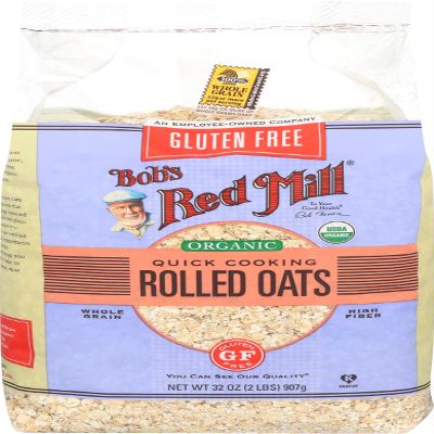 Bob's Red Mill Gluten Free Organic Quick Cooking Oats, 32 Ounce