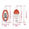 Dynotag Web Enabled Smart Medical ID/Emergency Information Round Steel Tag - 30 mm. Includes Lobster Clasp, with DynoIQ & Lifetime Service. view 3