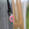 Dynotag Web Enabled Smart Medical ID/Emergency Information Round Steel Tag - 30 mm. Includes Lobster Clasp, with DynoIQ & Lifetime Service. view 4