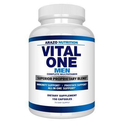 Arazo Nutrition Vital One Multivitamin for Men Daily Wholefood Supplement - 150 Vegan