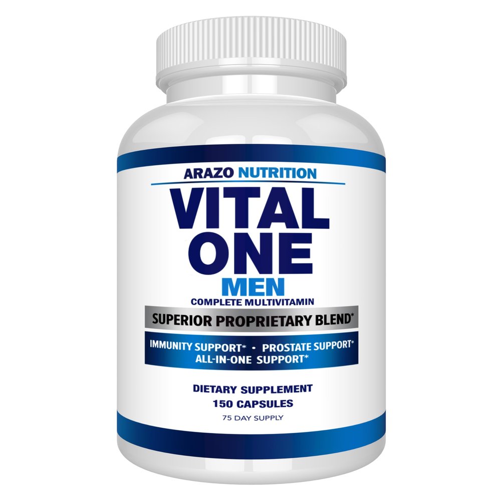 Arazo Nutrition Vital One Multivitamin for Men Daily Wholefood Supplement - 150 Vegan