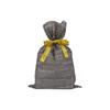  Kakkei Bag Workshop FER-34 Drawstring Bag with Ribbon, Non-Woven Fabric, English Characters, Brown, S, Pack of 10 view 1
