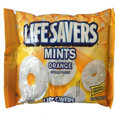 Life Savers Orange Mints - 13 oz bag - Individually Wrapped