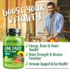 NATURELO Mens Multivitamins - One Daily Multivitamin for Men with Vitamins, Minerals & Organic Whole Foods, Boost Energy & Health, Non-GMO, 60 Vegetarian Capsules view 2