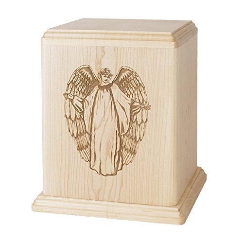 Wood Cremation Urn - Maple Angle