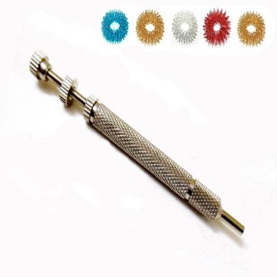 Acs Mat Sujok Hand Acupuncture Needle Injector (Spring Inserter) - Built-In Magnet + Free 5 Sujok Rings
