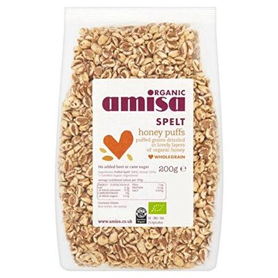 Amisa Organic Spelt Honey Puffs - 200g