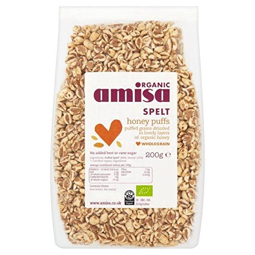 Amisa Organic Spelt Honey Puffs - 200g