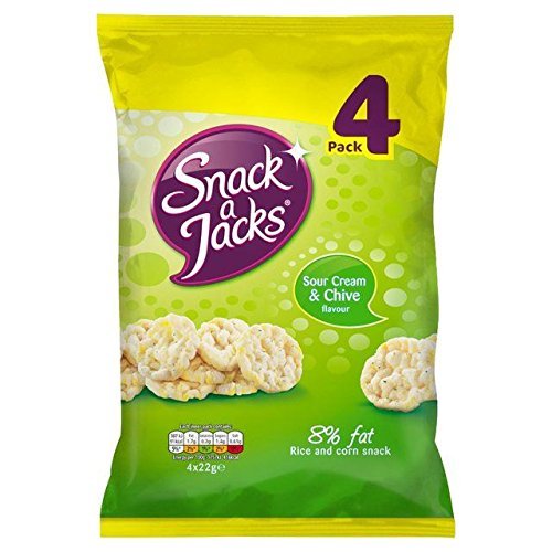 Snack a Jacks Sour Cream & Chive - 4 x 22g
