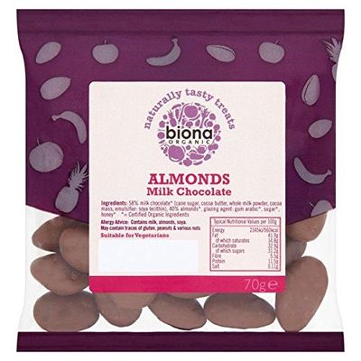 Biona Organic Almonds Milk Chocolate - 70g