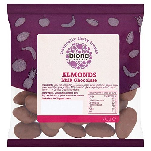 Biona Organic Almonds Milk Chocolate - 70g