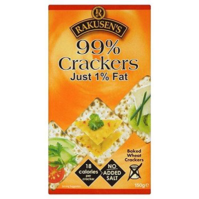 Rakusen's 99% Fat Free Crackers - 150g