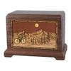 Wood Cremation Urn - Walnut Bicycle Hampton view 1