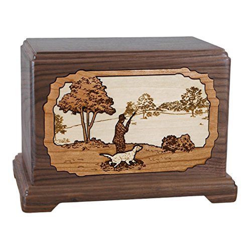 Wood Cremation Urn - Walnut Hunting Hampton