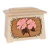 Wood Cremation Urn - Maple Hibiscus Astoria view 1
