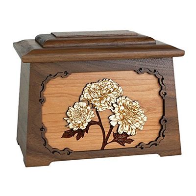 Wood Cremation Urn - Walnut Mums Astoria