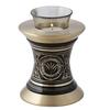 MEMORIALS 4U Majestic Golden Aura Tealight Urn - Black & Gold Tea Light Urn for Ashes - Candle Urn - NOT Intended for Full Cremation Ash Quantity view 2
