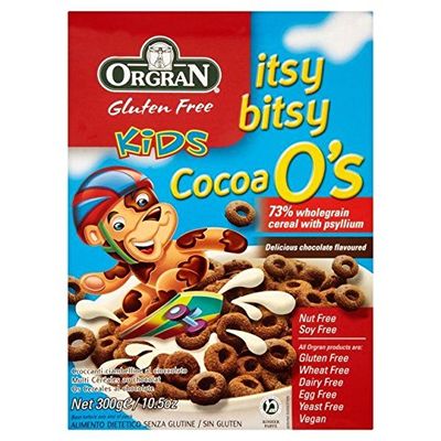 Orgran Gluten Free Itsy Bitsy Cocoa O's - 300g