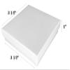 100 Cotton Filled Boxes Size 3.5" x 3.5"x 1" , White size #33 / 100 White Boxes with cotton insert, #33 box view 2