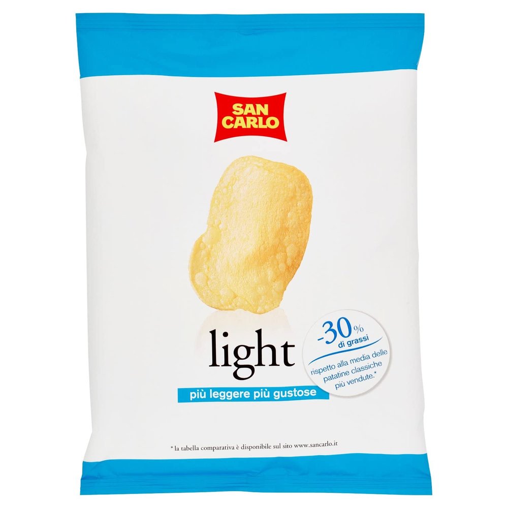 3xSan Carlo Patatine Chips Light, 75g