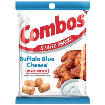 COMBOS Buffalo Blue Cheese Pretzel Baked Snacks 6.3-Ounce Bag