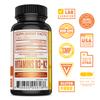 Zhou D3+K2 - Vitamin D3 K2 Supplement for Women & Men, Immune Support Vit D3 and K2 Supplements, Pure Vegetarian Formula with 5000 IU of D3 and MK-7 - 60 Veggie Capsules (Pack of 1) view 2