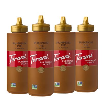 Torani Puremade Sauce, Pumpkin Pie, 16.5 Ounces (Pack of 4)