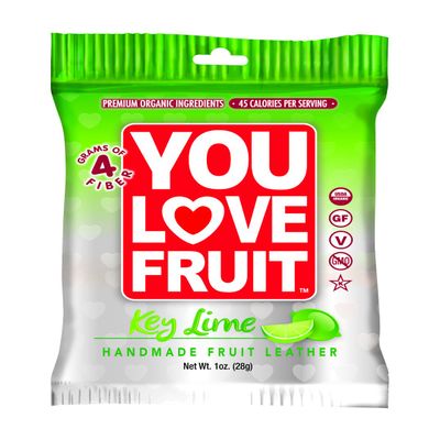 You Love Fruit Organic Fruit Leather, Key Lime, 1 Ounce (Pack of 12)