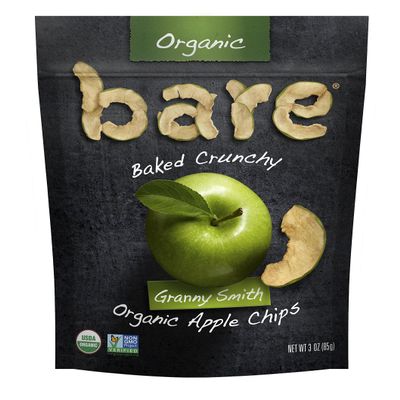 Bare Organic Apple Chips, Granny Smith, Gluten Free + Baked, Multi Serve Bag - 3 Oz (6 Count)