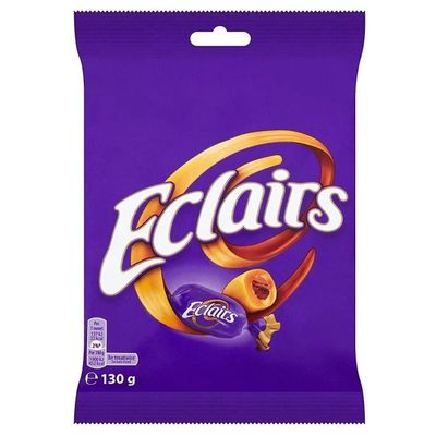 Eclairs Chocolate Bag Imported from the UK, England 130g ( 4.58 Ounce)