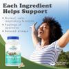 Ridgecrest Herbals AirwayClear, Lung Health and Breathing Support Supplements with Schisandra Fruit, Cassia Bark and Ginger Root, Sinus, Mucus Support, Gluten Free (60 Vegan Caps, 30 Serv) view 2