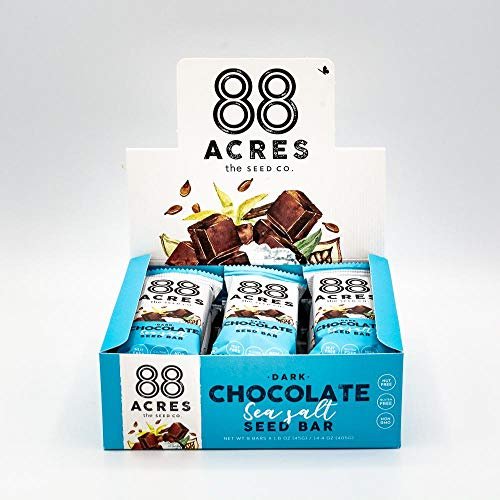 88 ACRES Chocolate Sea Salt Seed Bar 9 Count, 1.6 OZ