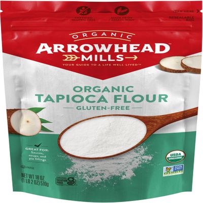 Arrowhead Mills Organic Tapioca Flour, Gluten Free, 18 Ounce Bag (Pack of 6)