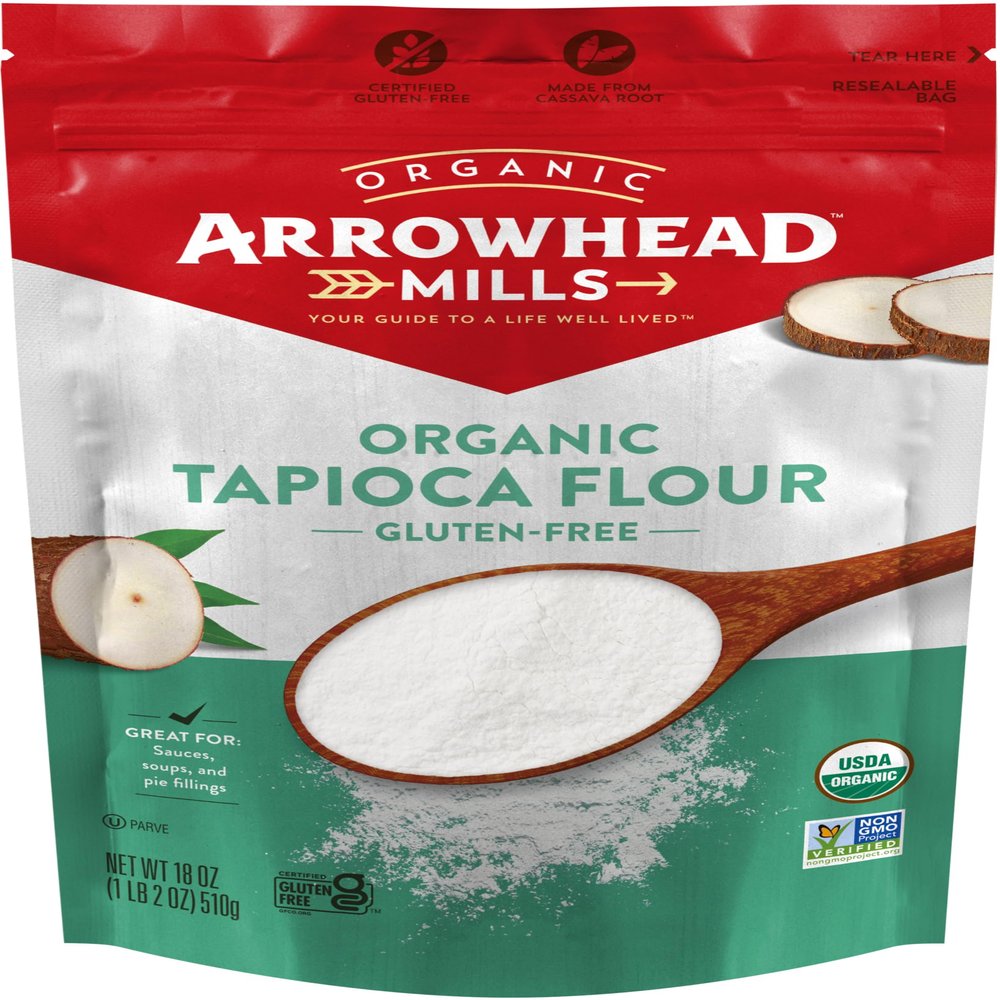 Arrowhead Mills Organic Tapioca Flour, Gluten Free, 18 Ounce Bag (Pack of 6)