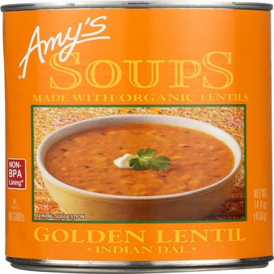 Amy's, Soups, Golden Lentil, Indian Dal, 14.4 oz (408 g)(Pack of 4)