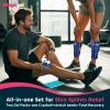 Shin Splint Relief: Hot & Cold Packs, Cryoball & Stretch Bands for Shin Splints | Hot & Cold Therapy for Leg Pain Relief | by Magic Gel view 2