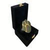 Paw Shaped Keepsake Urn, Slate and Gold Paw Keepsake with Box, Pet Urn, Paw Print Urn, Pet Memorial Urn view 1