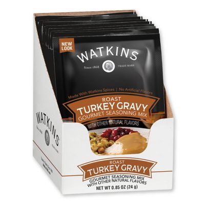 Watkins Gourmet Seasoning with Natural Spice Mix, Turkey Gravy, 0.87 Ounce (Pack of 12)