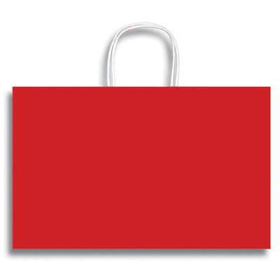 12 x 16" Vogue Clay Coat Paper Party Supplies Favor Gift Bags with Handle (Red)