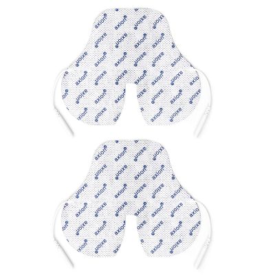 Axion 2pcs Adhesive Electrode Ideal Shape for TENS Therapy on The Neck, Back and Shoulders | Reusable Self-Adhesive Electrodes for TENS Units